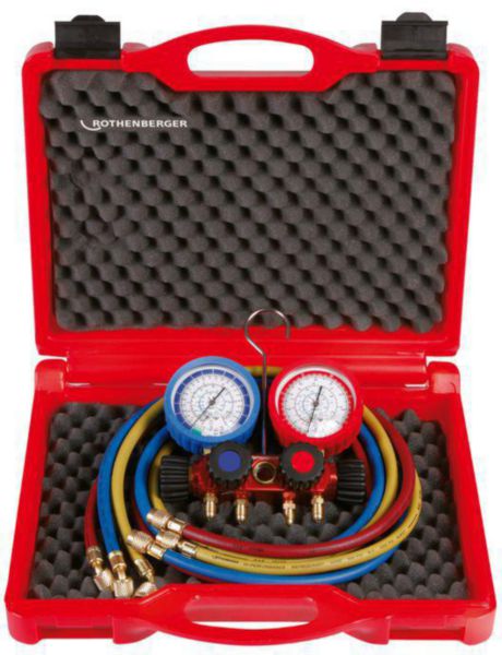 Coffret manomètre 4 voies standard pour gaz R410A réf 1706.06