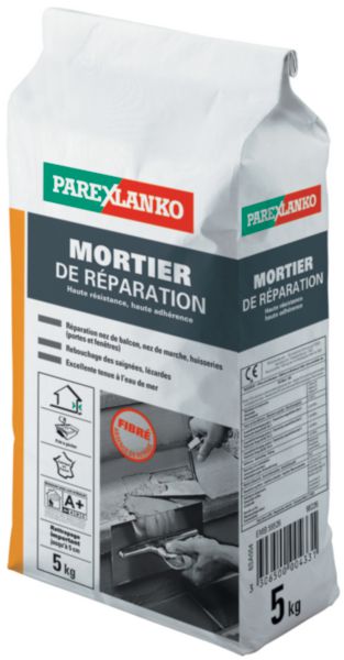 Mortier de réparation gris sac de 5kg