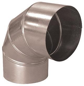 Image principale de Coude rigide en aluminium 90° - diamètre 125 mm 11095303
