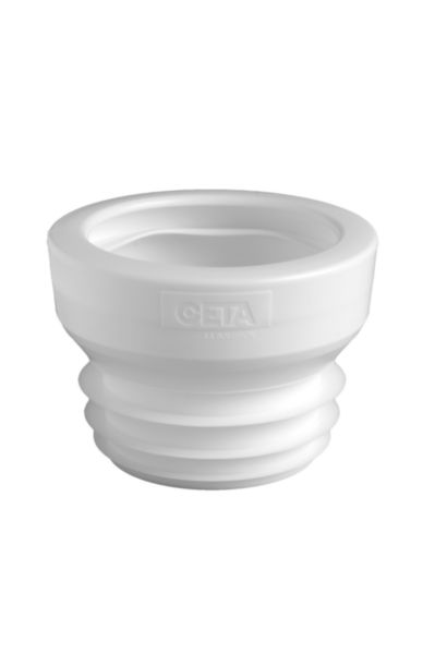 Manchette WC droit N°2 blanche à lèvres pour tube de Ø 93-110mm Réf. 214-002