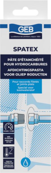 Image principale de SPATEX pâte d'étanchéité étui-tube de 125ml réf 103720