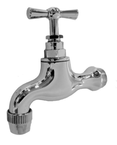 Robinet à vis brise jet 15x21 2-5F