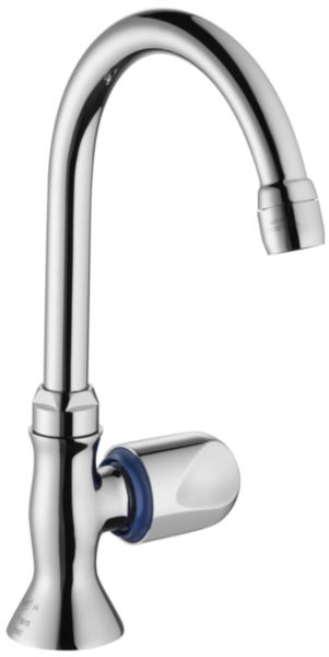 Robinet indépendant de lavabos ou lave-mains GALEO eau froide tête à clapet poignées métal sans bonde Réf. E72967-CP