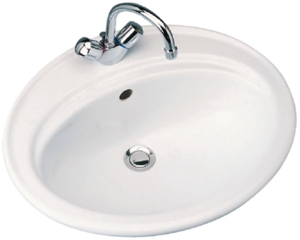 Vasque à encastrer ULYSSE Lg : 55 cm Céramique blanc Réf. P144801