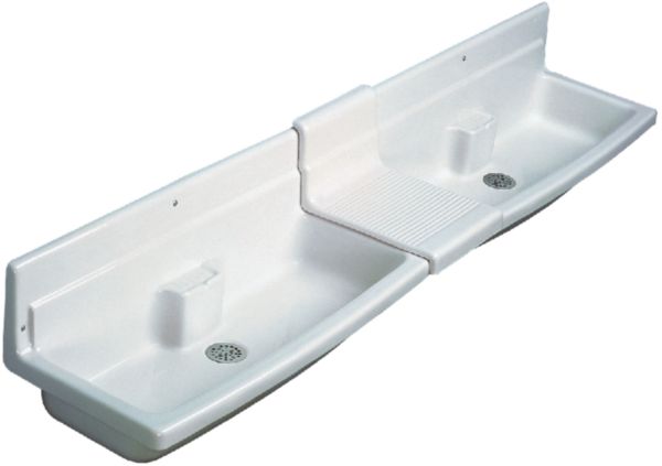 Lavabo collectif THOIRY Lg : 90 cm Céramique Blanc réf. P312001