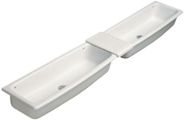Lavabo sans plage de robinetterie AUGE Lg : 95 cm Céramique blanc Réf. P310001