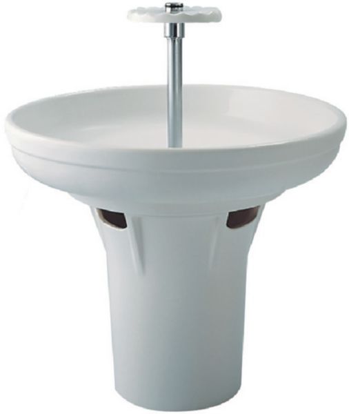 Pied pour lavabo circulaire, hauteur 50 cm, blanc Réf. P200201