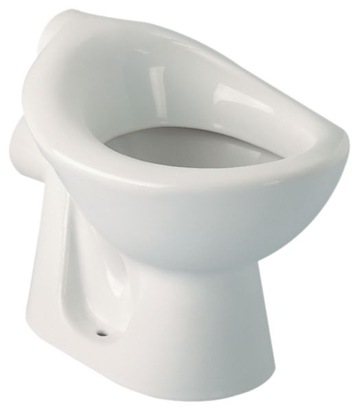 Cuvette indépendante MATERNELLE 30x40cm en porcelaine avec sortie horizontale D85mm, blanc réf. P256401