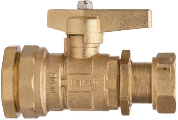 Robinet droit de compteur à boisseau sphérique Isiflo 4102 25-26x34 212041