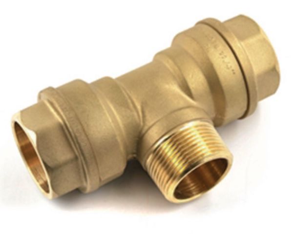 Té fileté Type 131 Laiton Mâle diamètre : 20x27 DN : 25 réf. 554254