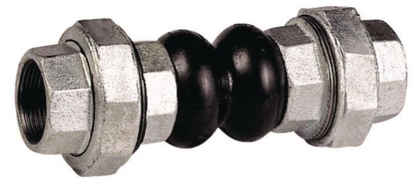 Compensateur de dilatation taraudé BSP 1/2 à raccords-unions