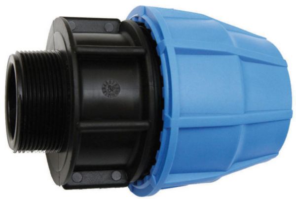 Raccord droit mâle D25-20x27 polypropylène 1001025 réf 1001025