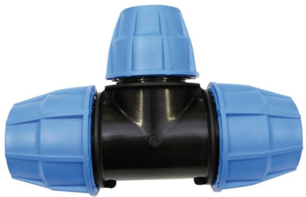 Raccord T D25 polypropylène 1007025 réf 1007025