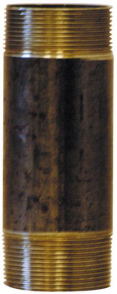 Mamelon 530 tube soudé filetage conique longueur 60mm noir D26x34 réf 530026060N