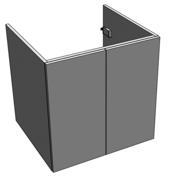 Image principale de Sous-évier SIM'NF. mélaminé blanc. 2 Portes réf. S12N02080