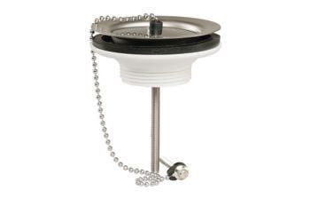Image principale de Bonde bouchon 40X49 D60 plastique/Inox pour évier Réf.70110000000