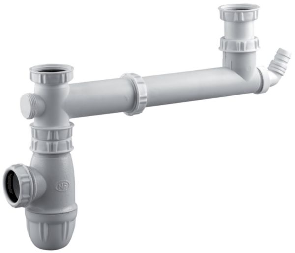Té raccordement 2 cuves décalées 40X49 en polypropylène Réf.7781001