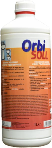 Déboucheur professionnel ORBI SOLL bidon de 1 litre Réf. SOLL