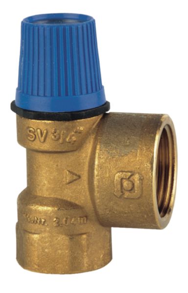 Soupape sanitaire avec sortie majorée SVW 70 F1 F1 1/4 -7 bar Réf. 22L0218607