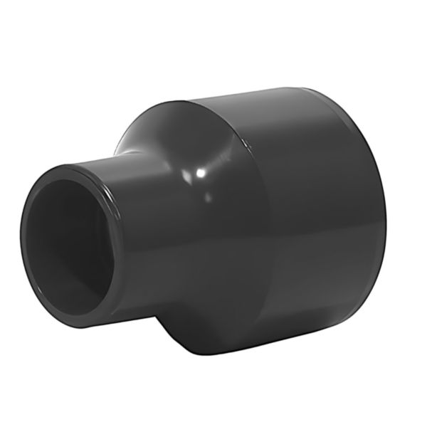 Réduction longue PVC mâle à coller sur d, femelle à coller sur d2 et d1 réduit 63x50x40 Réf. RIV6340