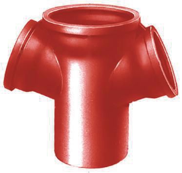 Embranchement Culotte double SME à 68° en fonte diamètre nominal 75-75mm Réf. 156094 PAM