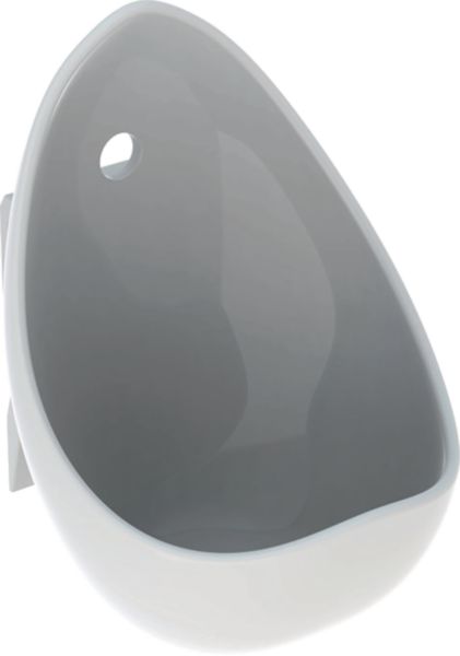 Urinoir AUBAGNE 2 ovoïde 43 x 28 blanc petit modèle avec bonde et jeu de fixations Réf. 00363900000100