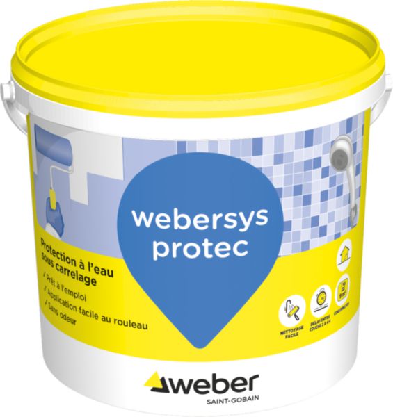 Sous-couche Webersys protec (ex fermasec) seau de 7kg Réf 16050007
