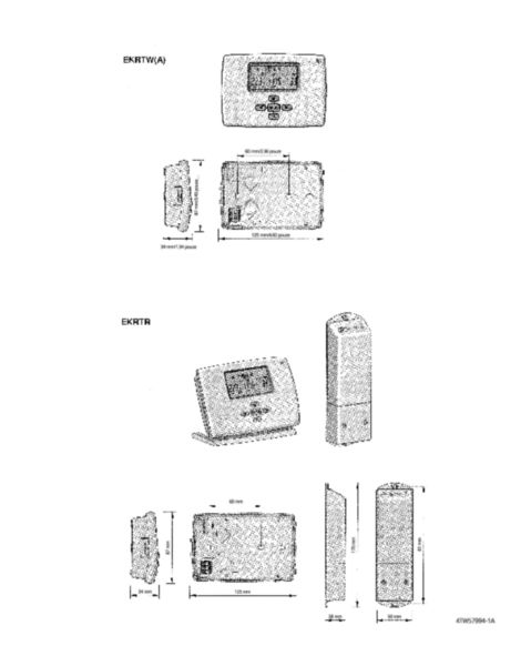 Image principale de Thermostat d'ambiance filaire ALTHERMA BT réf. EKRTWA