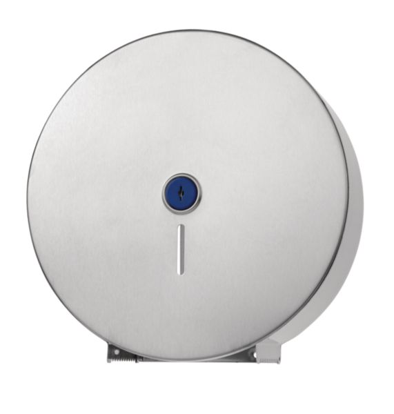 Distributeur de papier toilette en bobine, diamètre extérieur 270 mm, diamètre intérieur 40 mm, inox brossé réf. 60554