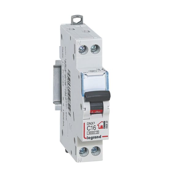 Image principale de Disjoncteur 1P+N - 16 A - 1 module - bornes à vis Réf. 092823