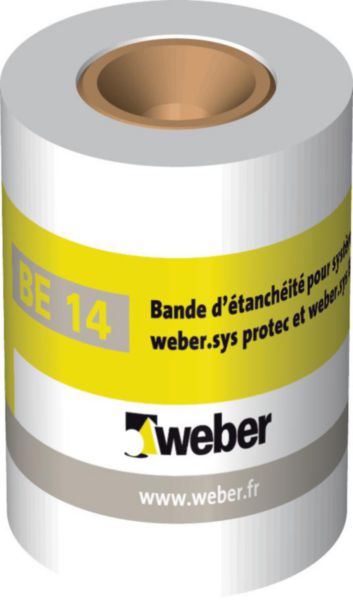 Bande étanchéité BE14 pour système webersys protec weber L. 10 m l. 0,12 m Réf: 10000148