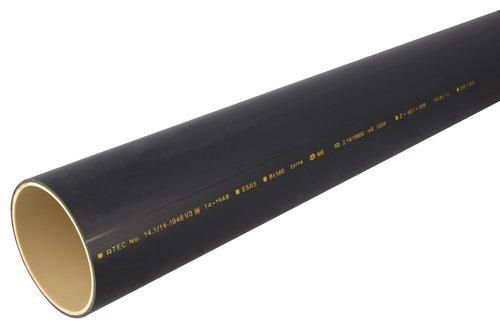 Tube isophonique à bouts chanfreinés PVC FRIAPHON diamètre 100 mm longueur 3m Réf. STUB110/ NOUVELLE REF GPIPE110