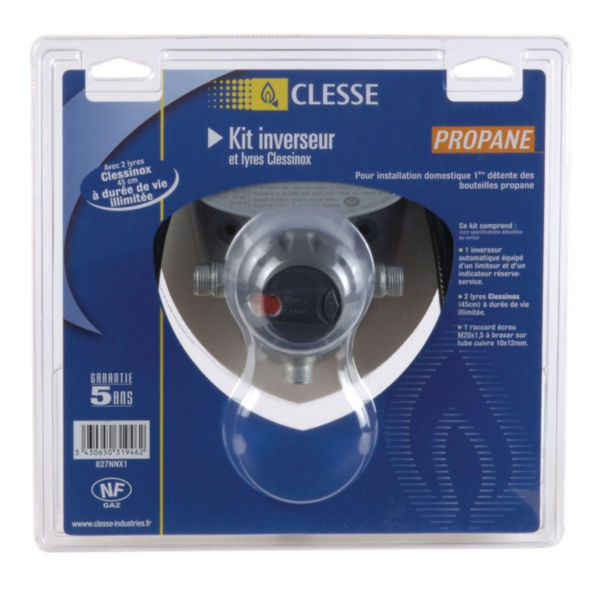 Inverseur gaz automatique avec lyres en élastomère KIT 2175C Propane MM20x150 - à souder D.12 réf. 827NNE1