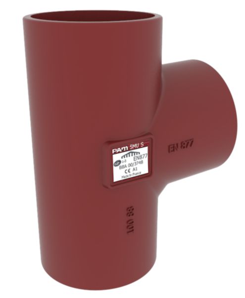 Embranchement Culotte simple SMU S à 88° en fonte diamètre nominal 75-50mm Réf. 156486 PAM