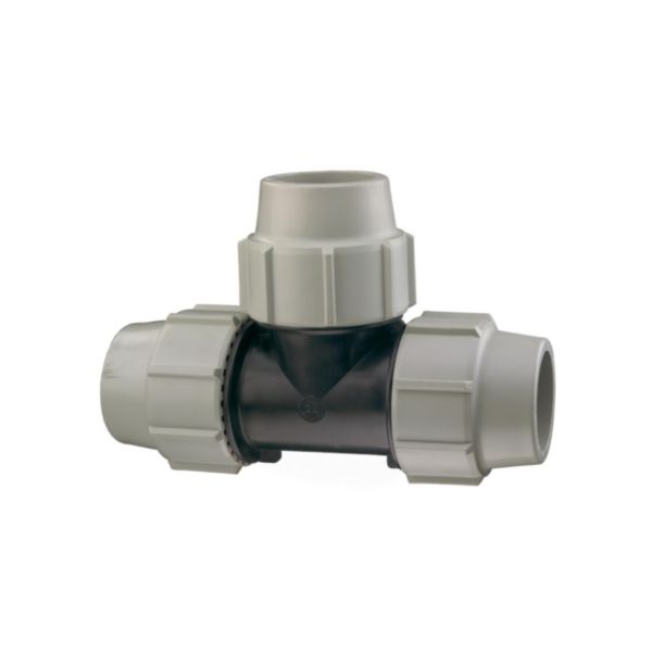 Té égal 90° polypropylène 7040 diamètre 25mm