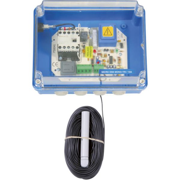 Micro DSN bi-tension coffret de protection moteur et manque d'eau 40 m de câble et 1 électrode réf. 471050