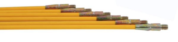 KIT de ramonage composé de 6 cannes FIBROFLEX Ø 09 long 1,50m PVC Réf. 1401