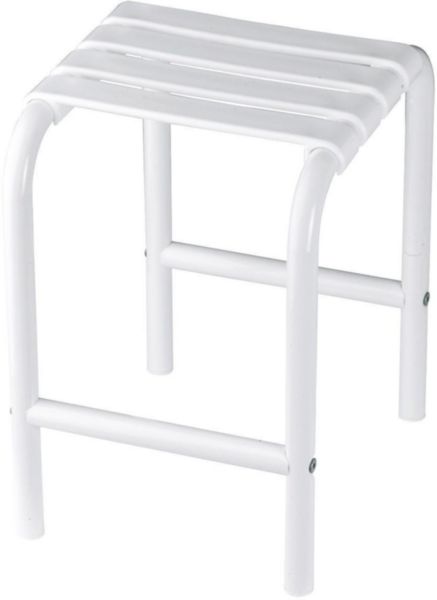 Tabouret de sécurité avec 4 pieds 485 x 340 mm en époxy blanc réf. 047650
