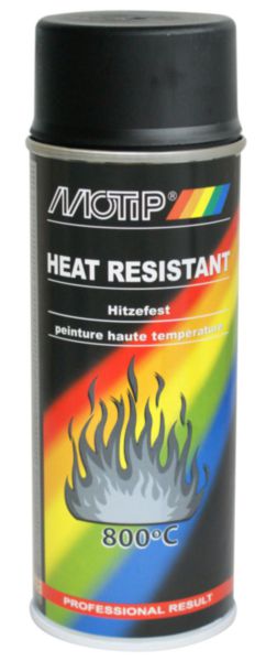 Peinture haute température 650° noir aérosol de 400ml réf. 04031