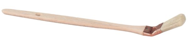 Brosse radiateur coudée sur plat pures soies bois virole fer cuivré sorties 50mm n°35 2415 35