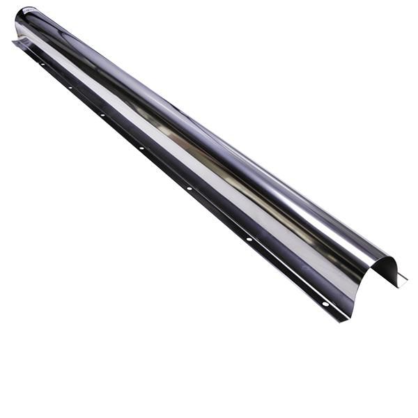 Goulotte inox de protection pour tube gaz larg 60mm long 1m pour tube 22mm maxi ref 999060