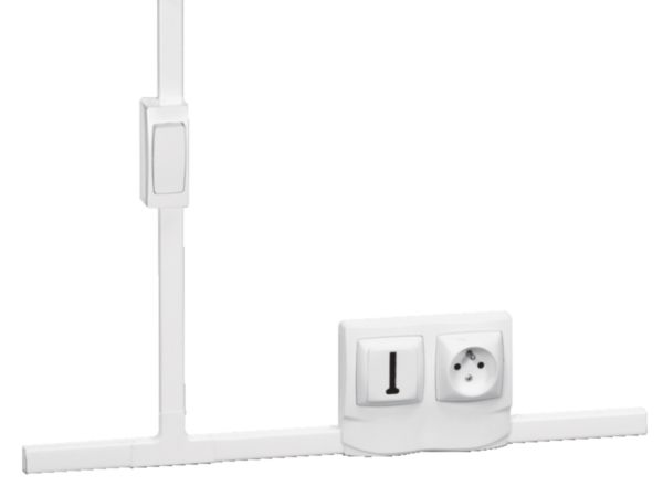 Prise de courant Otéo - 2P+T - connexion par bornes automatiques - Réf.086127