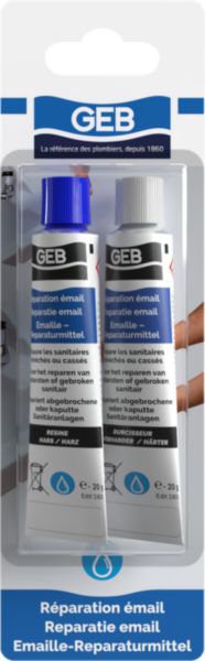 Réparation émail blanc 2 tubes de 20g sous blister réf 106960