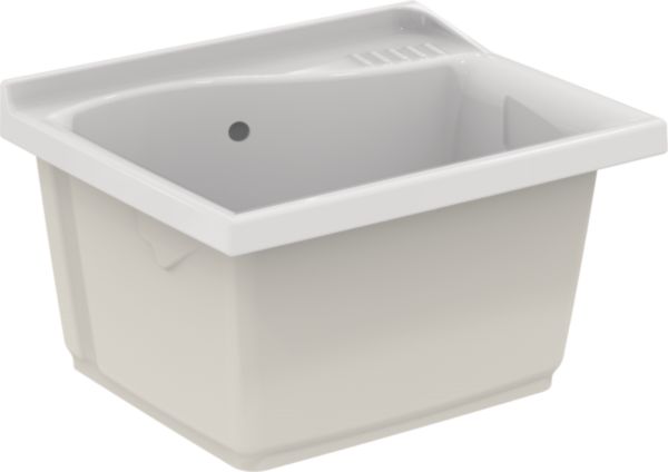 Bac à laver LAGO Lg : 60cm Céramique Blanc réf. J350201