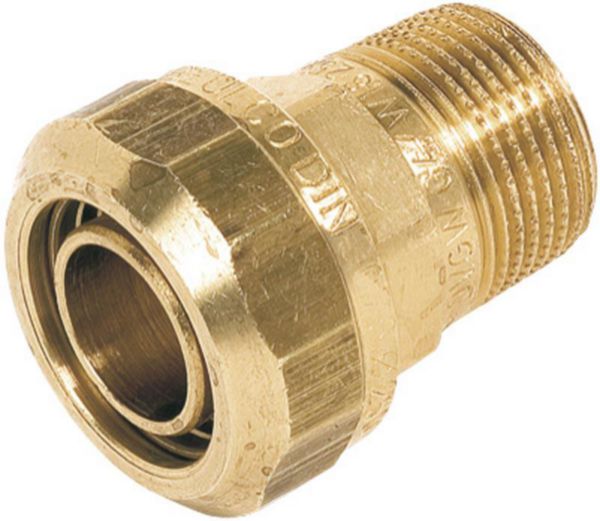 Raccord droit mâle à visser laiton 26x34-32 Réf 12360121001