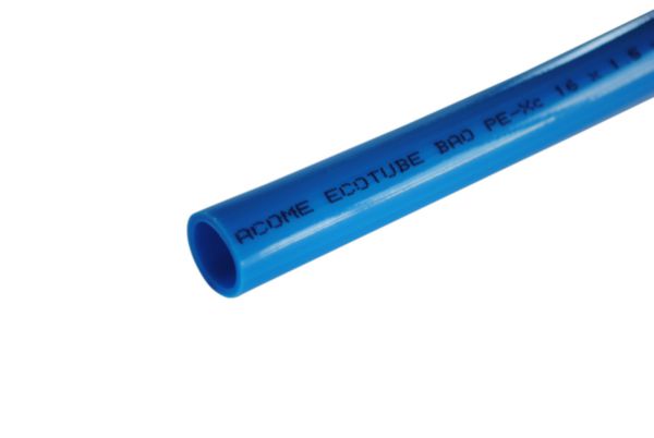 Tube PER BAO nu Ecotube bleu DN16 couronne de 120 m - Réticulation par voie physique PEXc - 728637-C120