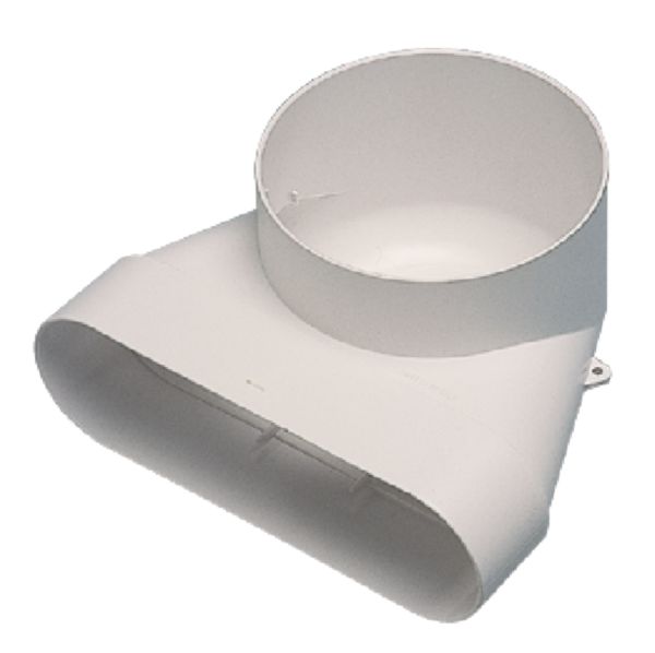 Coude Minigaine blanc mixte vertical équivalent D125 (60x200) 11023975