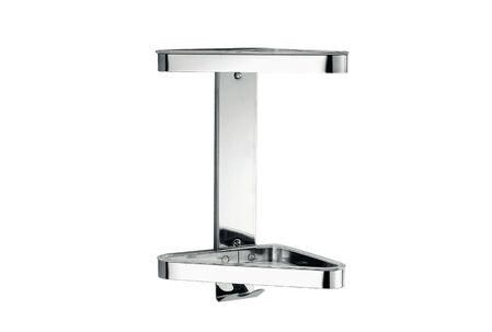 Porte objets à angles 2 places inox COLORELLA Réf. A04320AL02