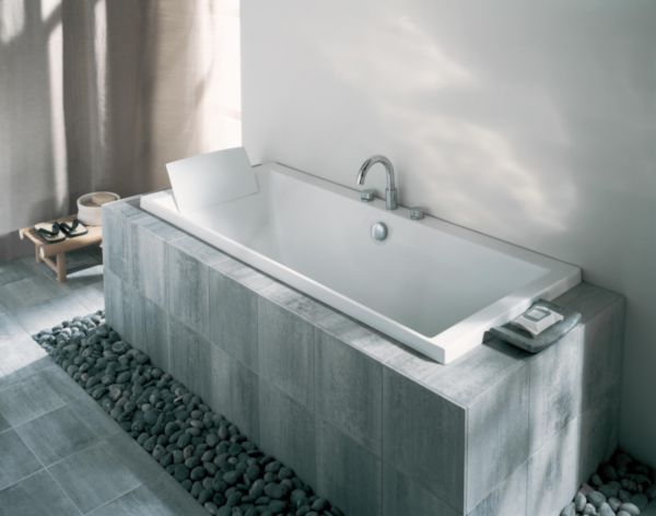 Baignoire EVOK 170x75 avec pieds réglables blanc réf. E60268-00