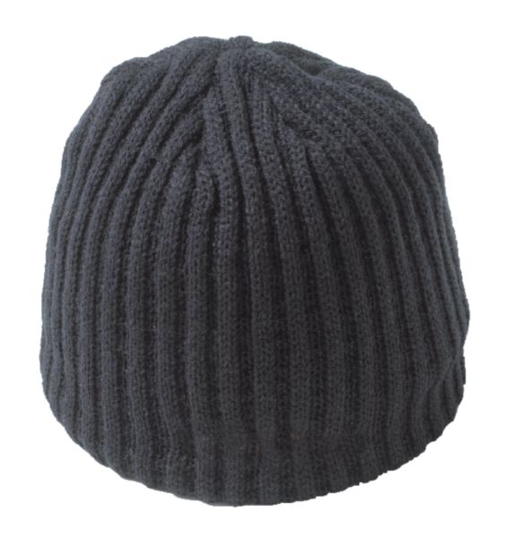 Bonnet acrylique avec broderie 68 gr/m² noir